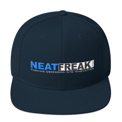 *TEAL LOGO*- SOLID CLASSIC FIT FLAT BRIM HAT [2 Color Options]