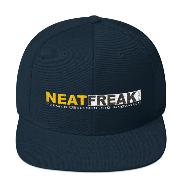 *YELLOW LOGO*- SOLID CLASSIC FIT FLAT BRIM HAT [2 Color Options]