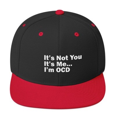 "I'M OCD"/WHT- 2 TONE CLASSIC FIT FLAT BRIM HAT [5 Color Options]