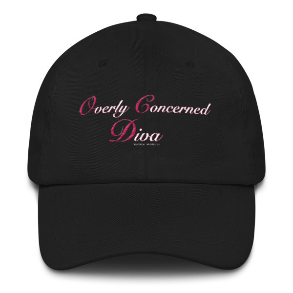 (OCD) "Overly Concerned Diva"/PNK &amp; WHT - DARK TWILL HAT