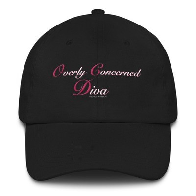 (OCD) "Overly Concerned Diva"/PNK & WHT - DARK TWILL HAT
