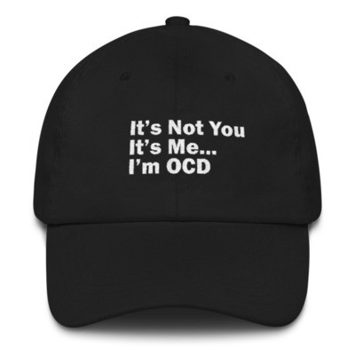 "I'M OCD"/WHT- LOW PROFILE DARK TWILL HAT [2 Color Options]