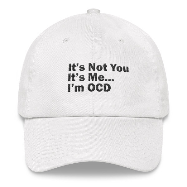 "I'M OCD"/BLK- LOW PROFILE LIGHT TWILL HAT [3 Color Options]
