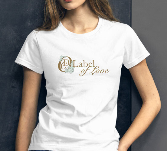 OCD Flower Logo, Label of Love (Horizontal)- FASHION FIT CLASSIC WOMAN'S TEE [7 Colors]