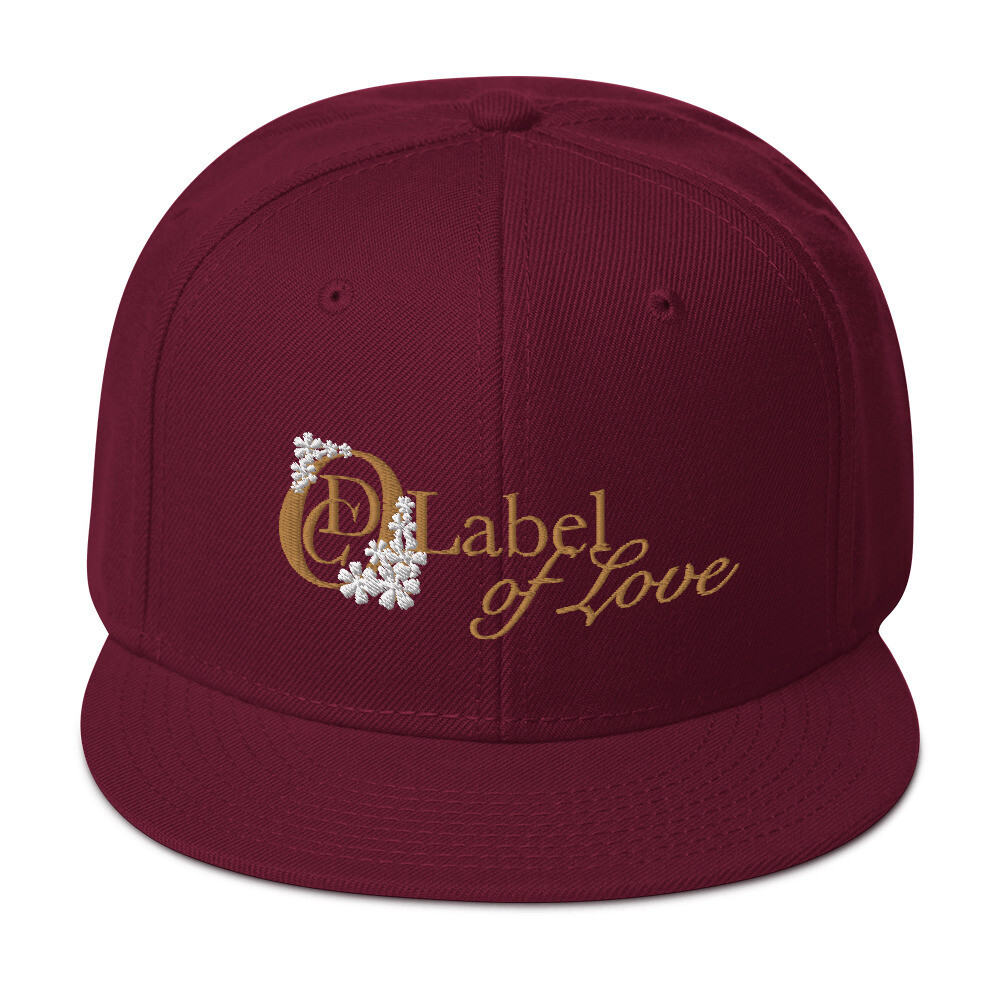 OCD Flower Logo, Label Of Love- CLASSIC FIT FLAT BRIM HAT [4 Colors]