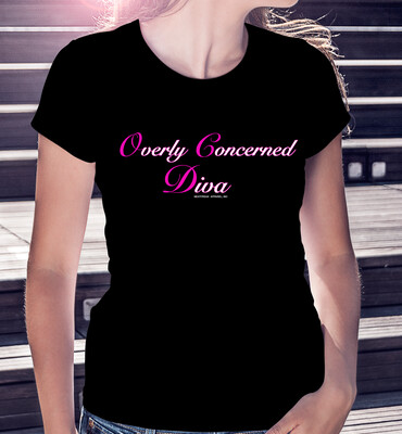 (OCD) "Overly Concerned Diva" - DARK CLASSIC WOMAN'S TEE [3 Colors]