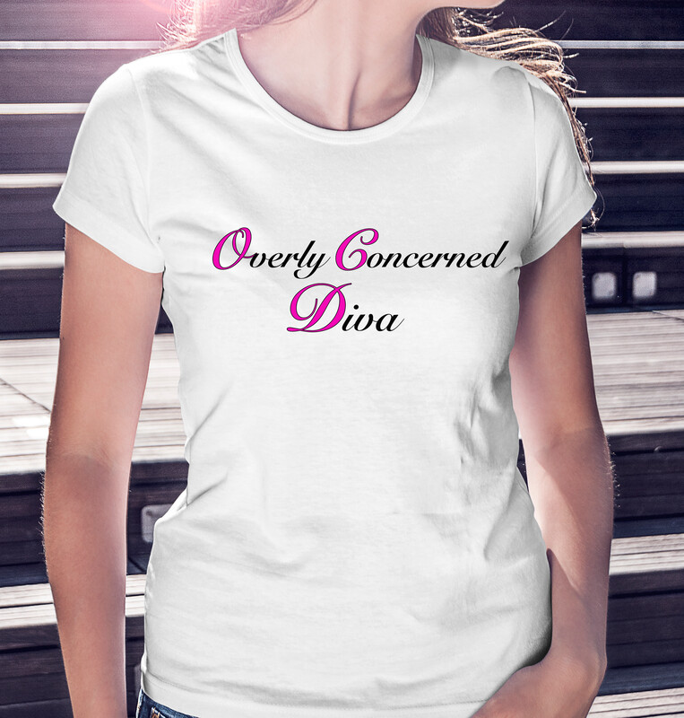 (OCD) "Overly Concerned Diva" - LIGHT CLASSIC WOMAN'S TEE [5 Colors]