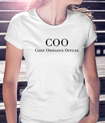 CHIEF "OBSESSIVE" OFFICER/BLK - CLASSIC WOMAN'S TEE [6 Colors]
