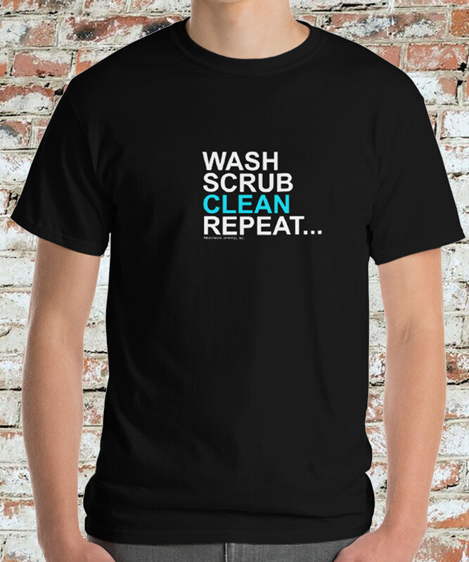 WASH SCRUB CLEAN REPEAT -CLASSIC HEAVY- MEN'S TEE [6 Colors]