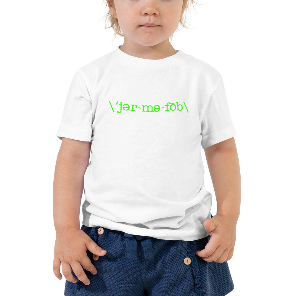 GEMAPHOBE *2T-5T Toddler Tee, Color: White, Size: 2T