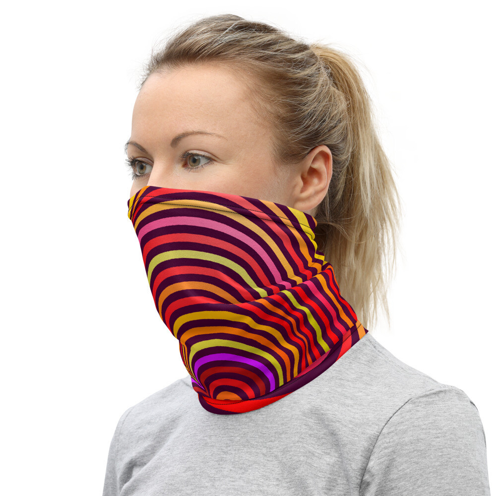 PSYCHEDELIC HEART- All Purpose Face Covering/Neck Warmer