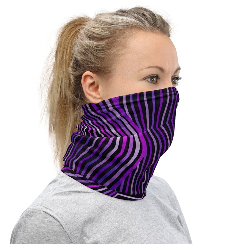 PSYCHEDELIC PURPLE- All Purpose Face Covering/Neck Warmer