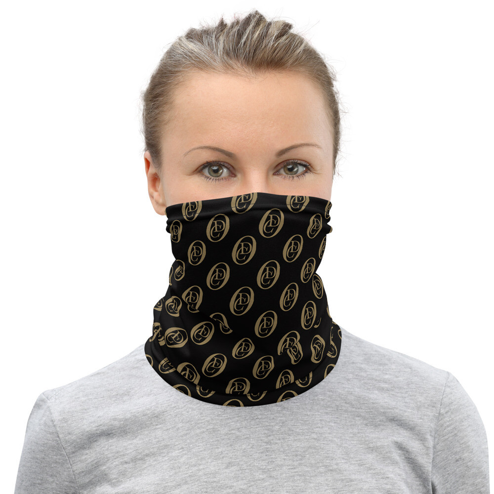 "OCD" LOGO (Blk &amp; Gold)- All Purpose Face Covering/Neck Warmer