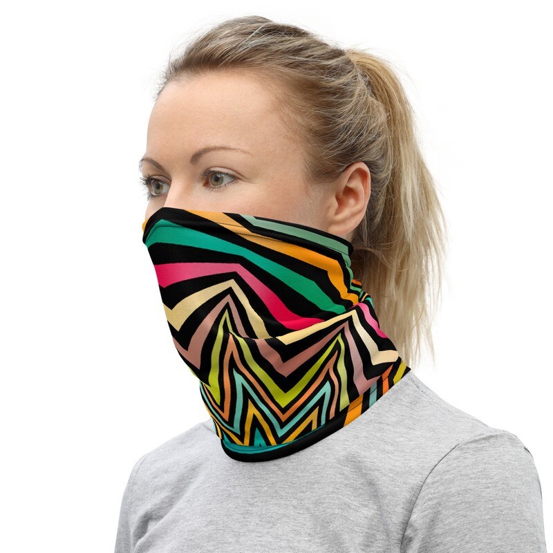 PSYCHEDELIC STARBURST- All Purpose Face Covering/Neck Warmer