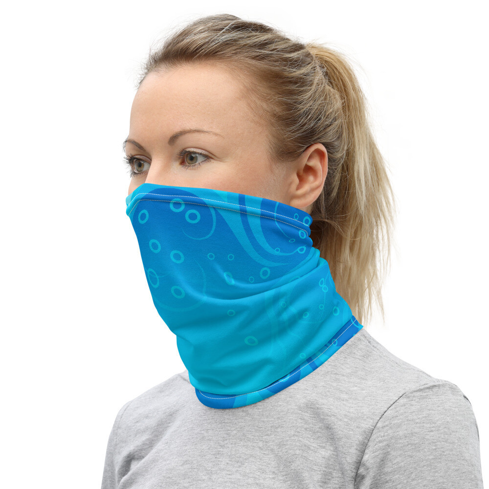 BLUE WAVES- All Purpose Face Covering/Neck Warmer