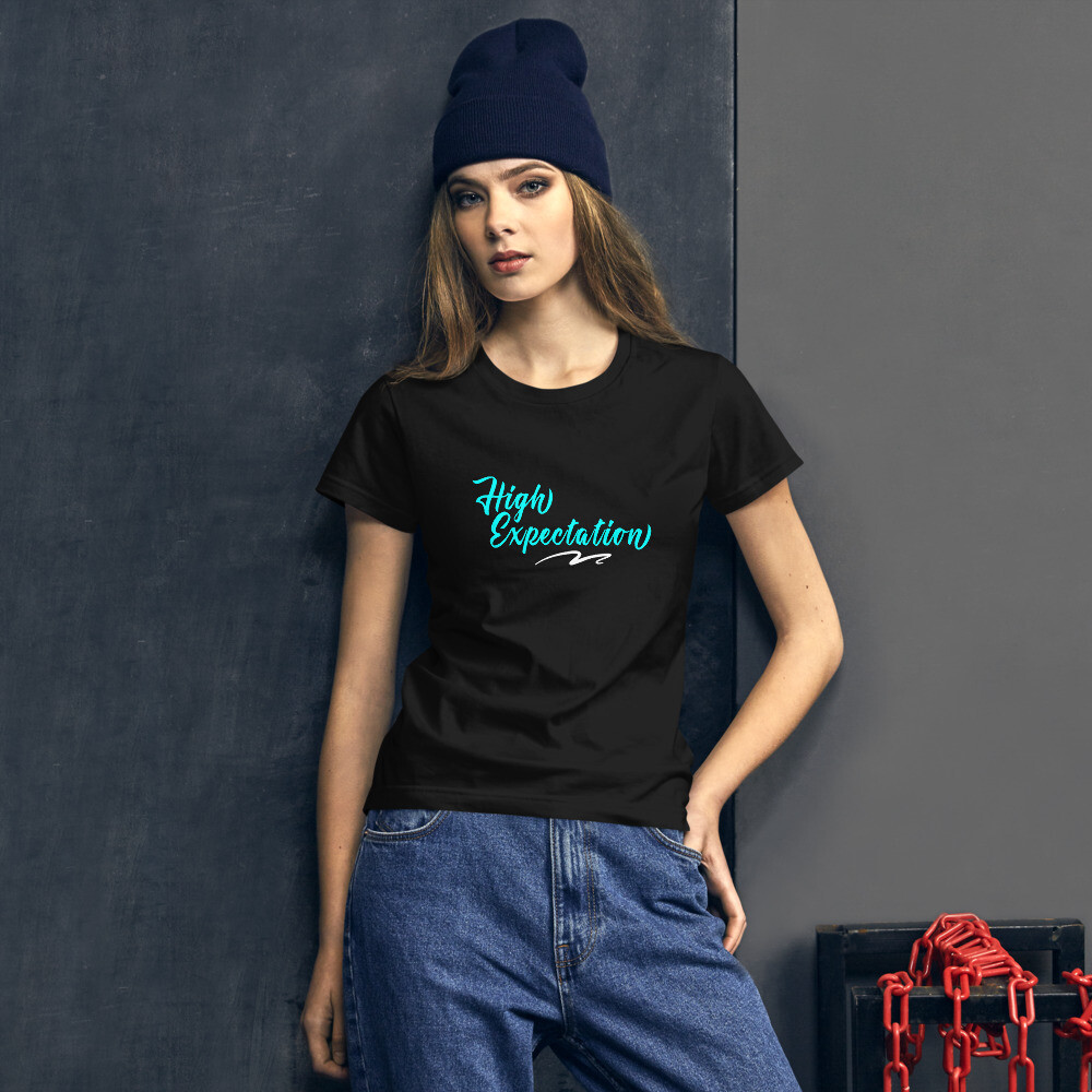 HIGH EXPECTATION- CLASSIC WOMAN'S TEE [6 Colors], Color: Black, Size: S