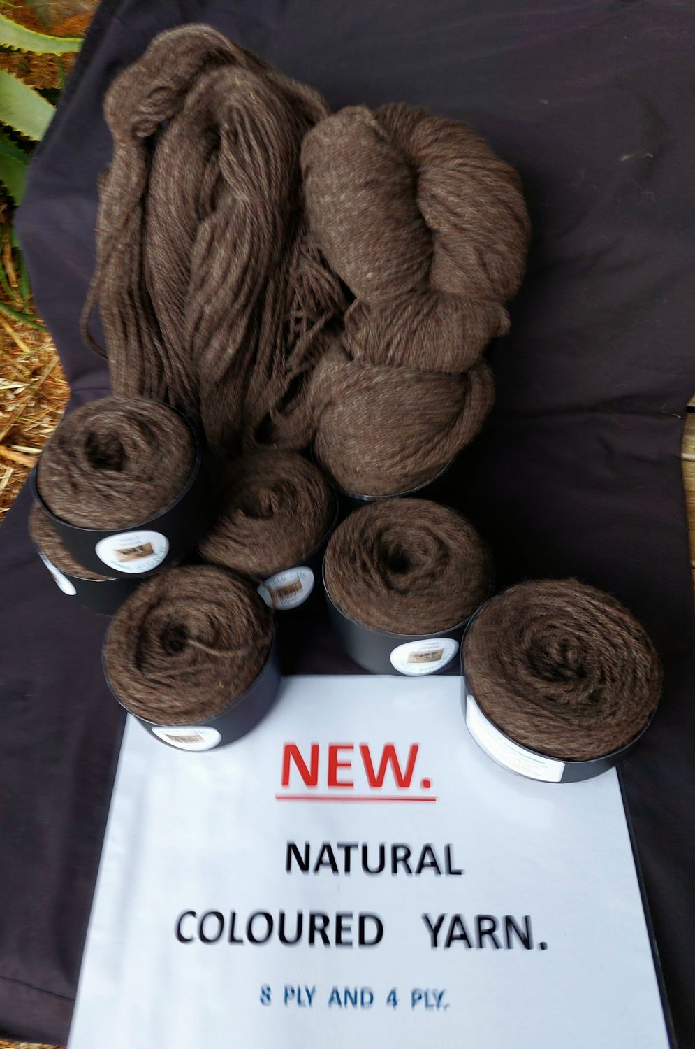 Natural Coloured yarn.