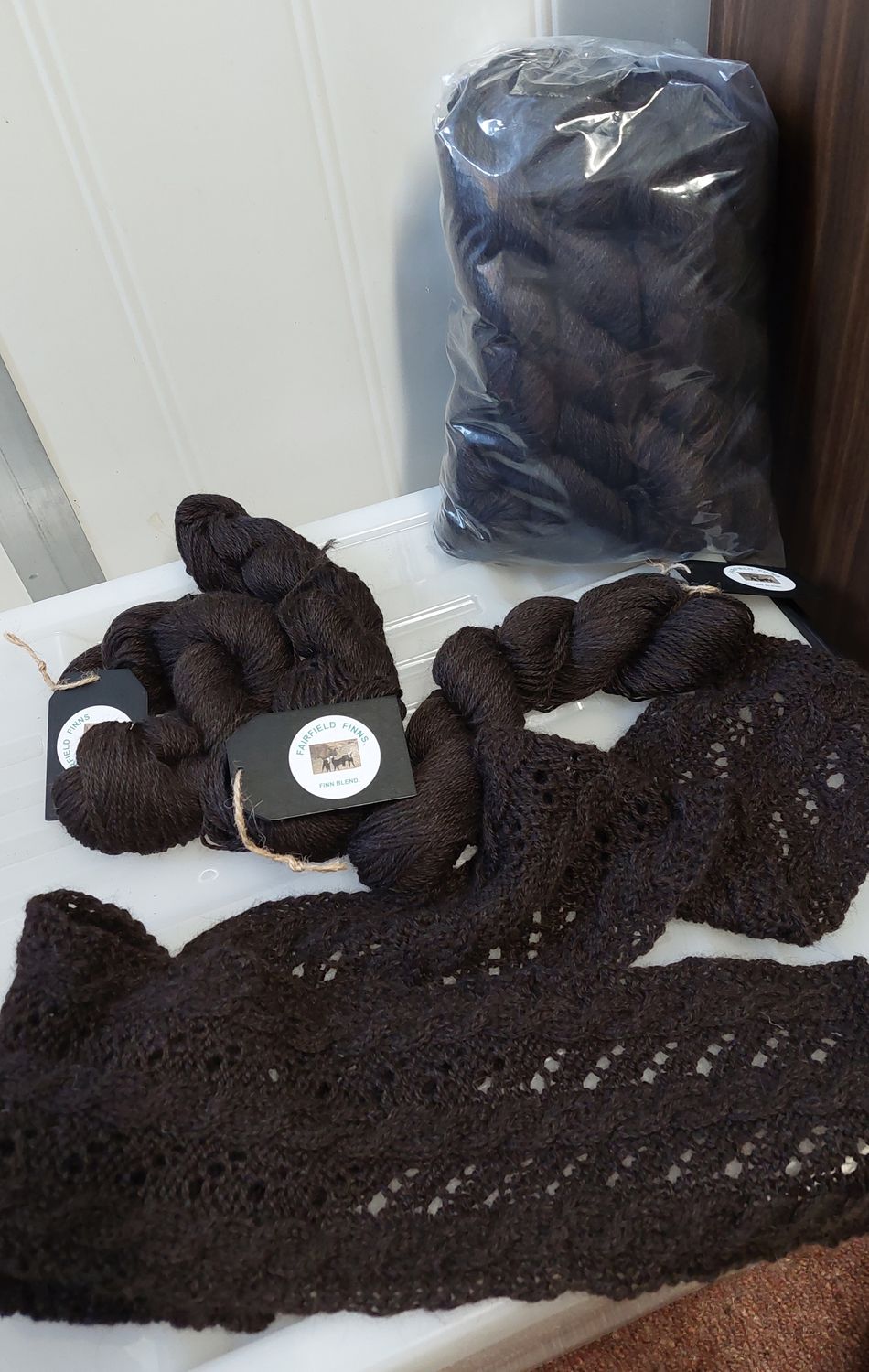 Jumper pack. Finn/Bond Corriedale/ Alpaca. 8 ply yarn.