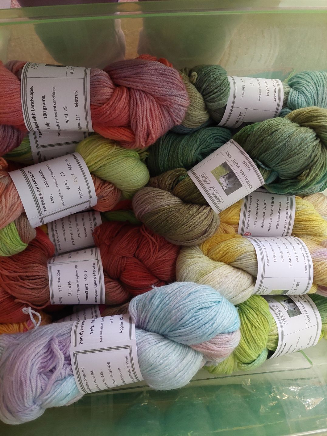Pure Finn Yarn 4 ply. Pan dyed.