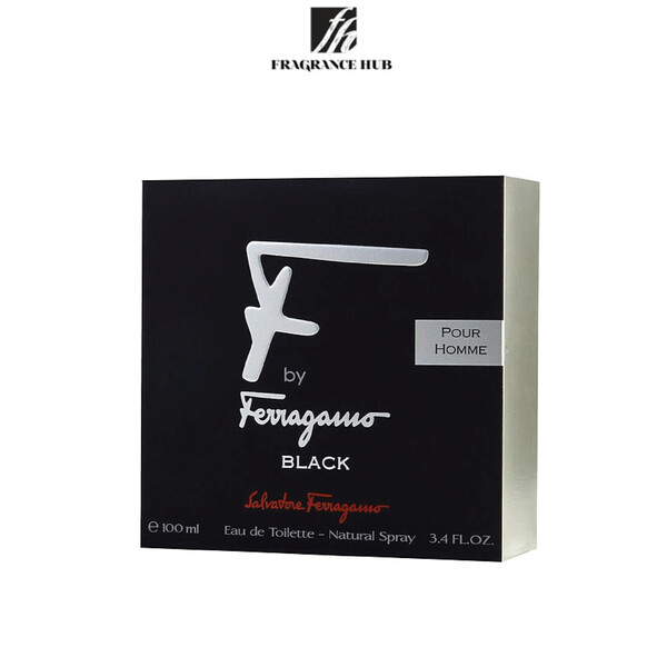 Salvatore Ferragamo F by Ferragamo Black Pour Homme EDT Men 100ml
