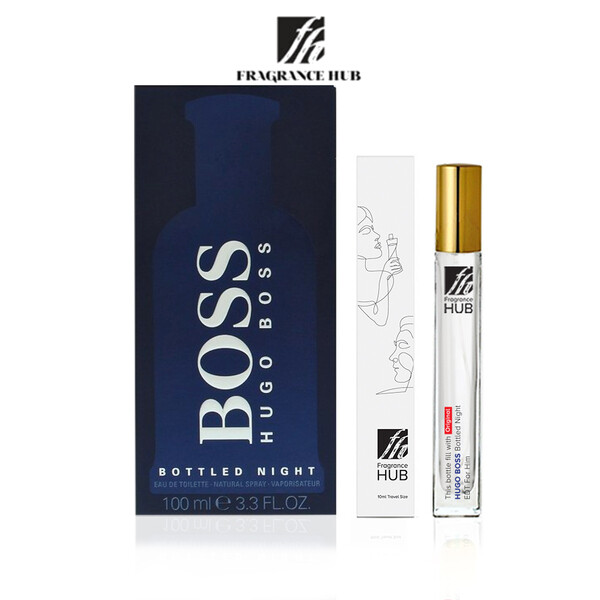 [FH 10ml Refill] Hugo Boss Bottled Night EDT Men by Fragrance HUB