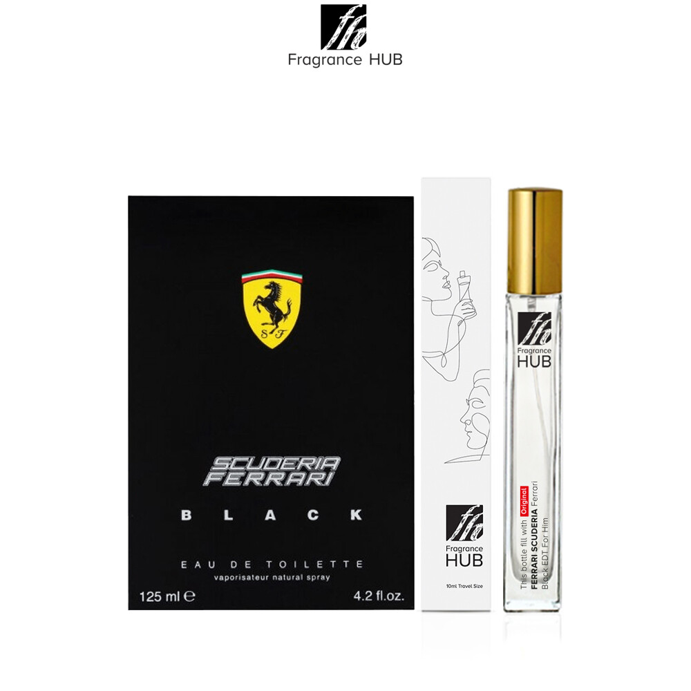 [FH 10ml Refill] Ferrari Scuderia Ferrari Black EDT Men by Fragrance HUB
