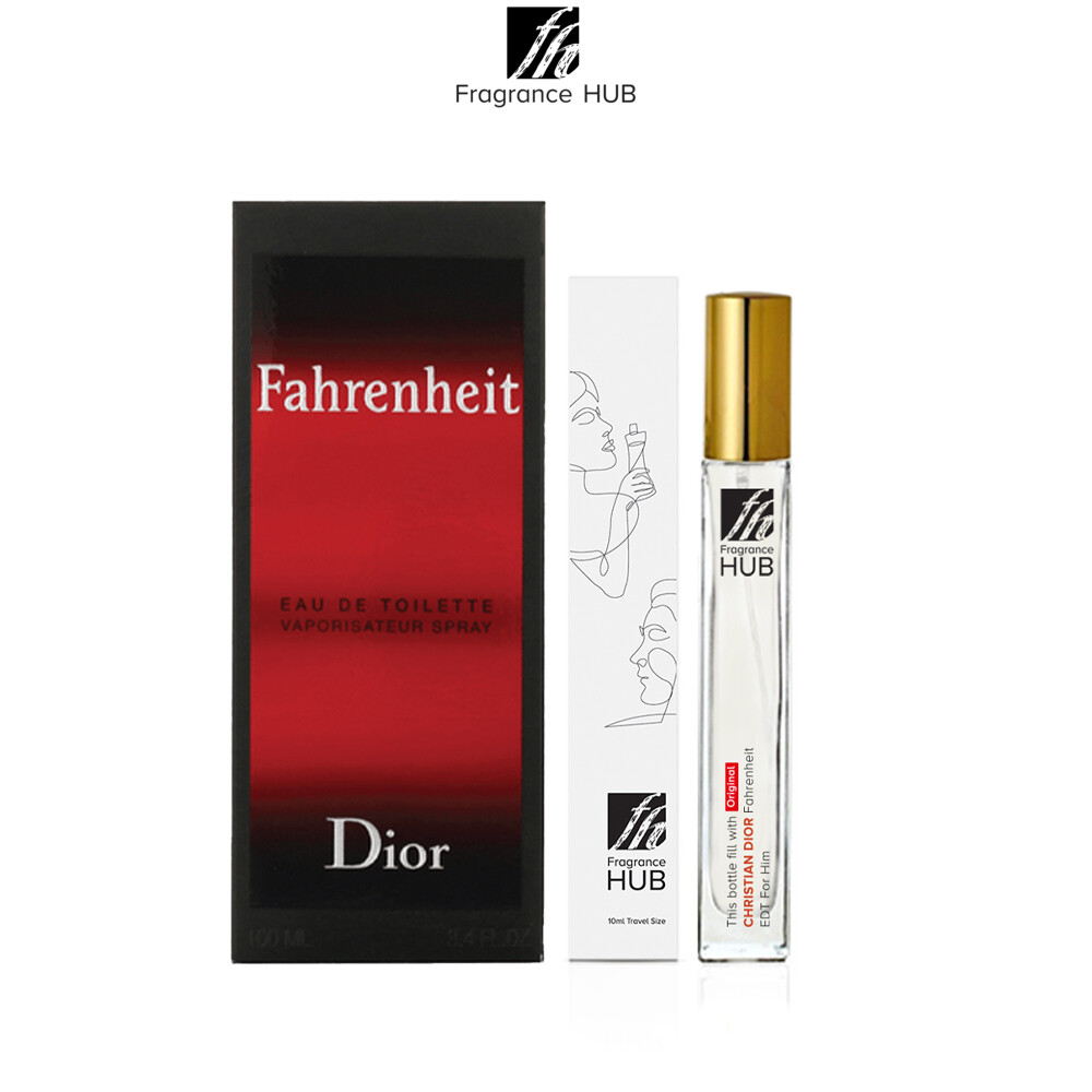 [FH 10ml Refill] Christian Dior CD Fahrenheit EDT Men by Fragrance HUB