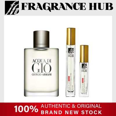 [FH 5/10ml Refill] Giorgio Armani Aqua Di Gio EDT Men by Fragrance HUB