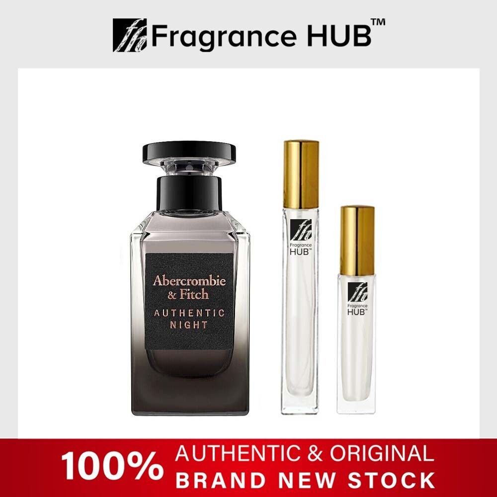 [FH 5/10ml Refill] Abercrombie &amp; Fitch Authentic Night EDT Men by Fragrance HUB