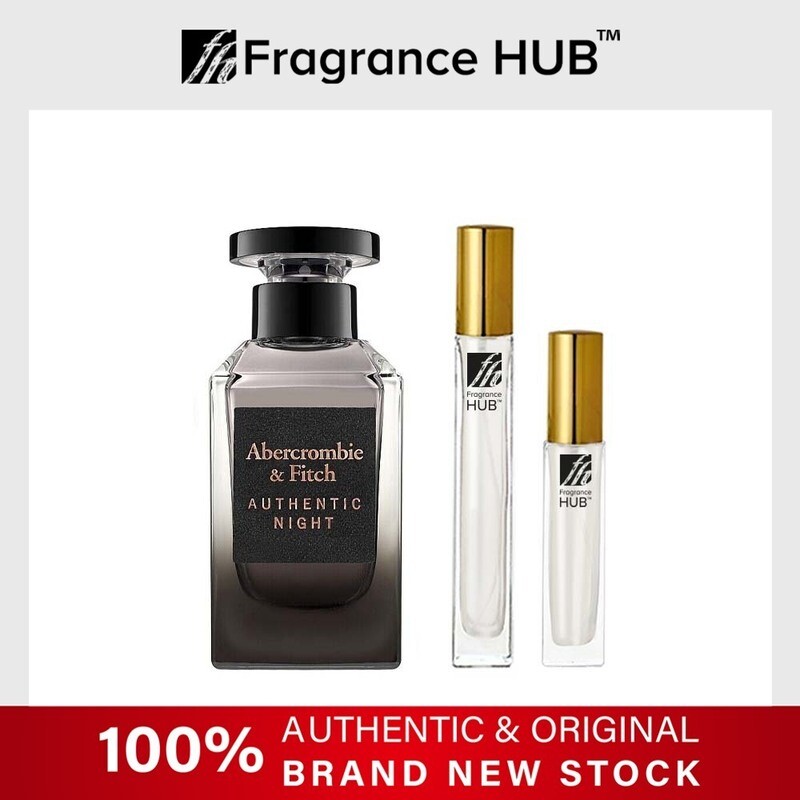 [FH 5/10ml Refill] Abercrombie &amp; Fitch Authentic Night EDT Men by Fragrance HUB