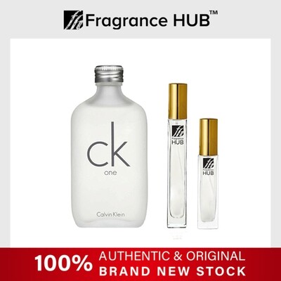 [FH 5/10ml Refill] Calvin Klein cK One EDT Unisex by Fragrance HUB