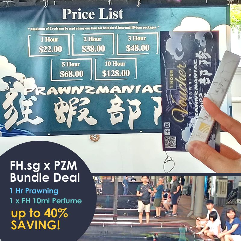 FH.sg x PZM Bundle Deal! 1 Hr Prawning &amp; 1 FH 10ml Perfume Refill