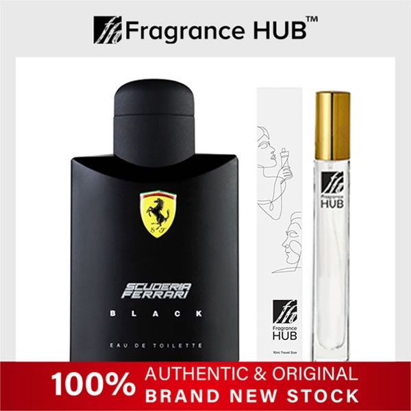 [FH 5/10ml Refill] Ferrari Scuderia Ferrari Black EDT Men by Fragrance HUB