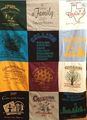 Custom T-Shirt Memory Blanket