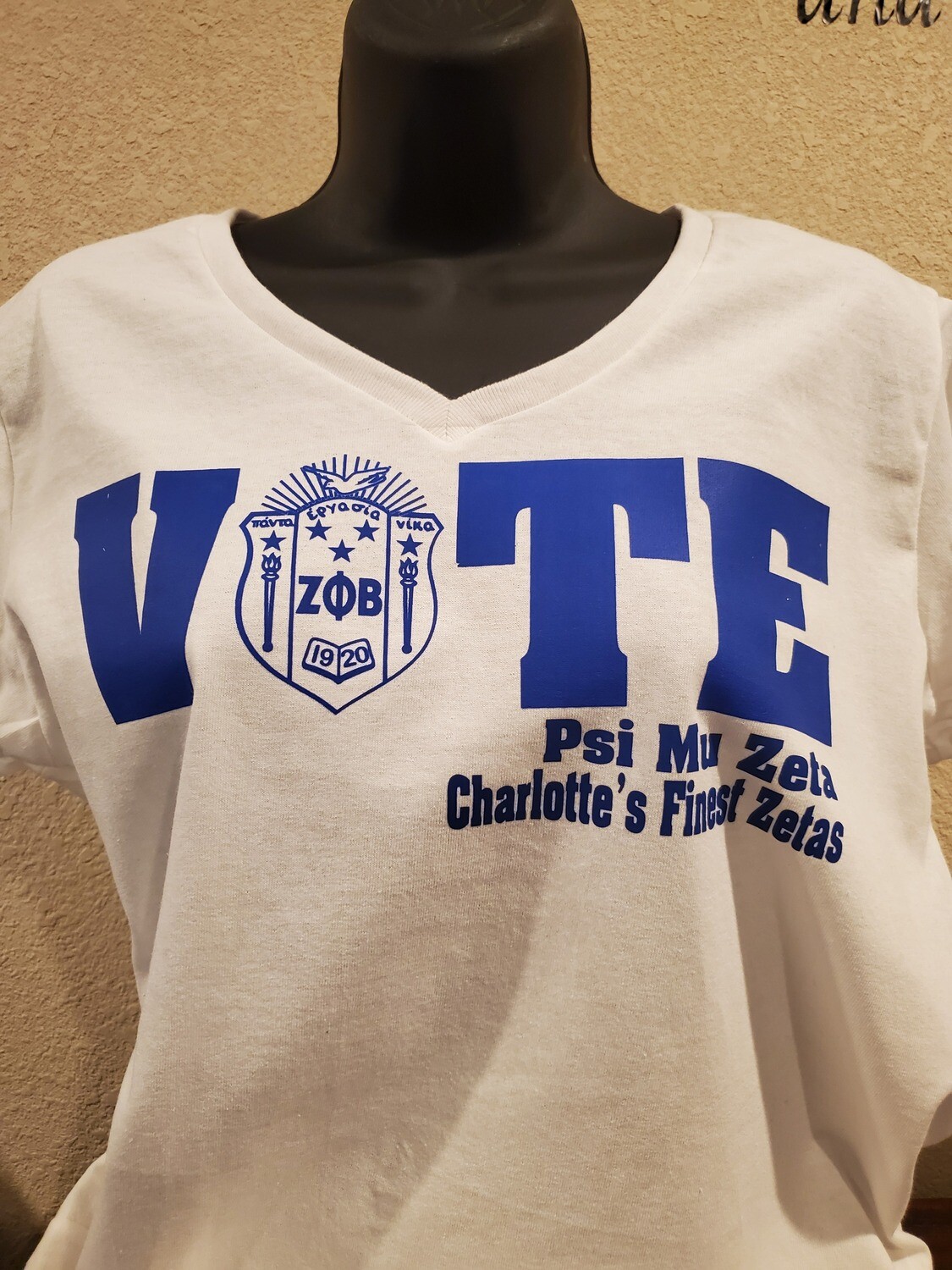 Psi Mu Zeta Chapter Vote Shirt