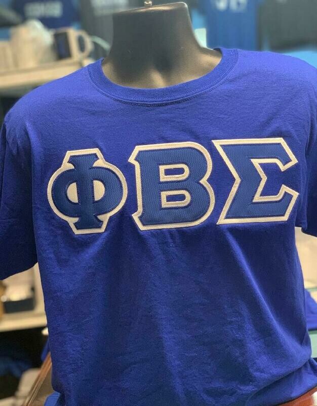 Mega Greek Letter Tee -PBS Royal