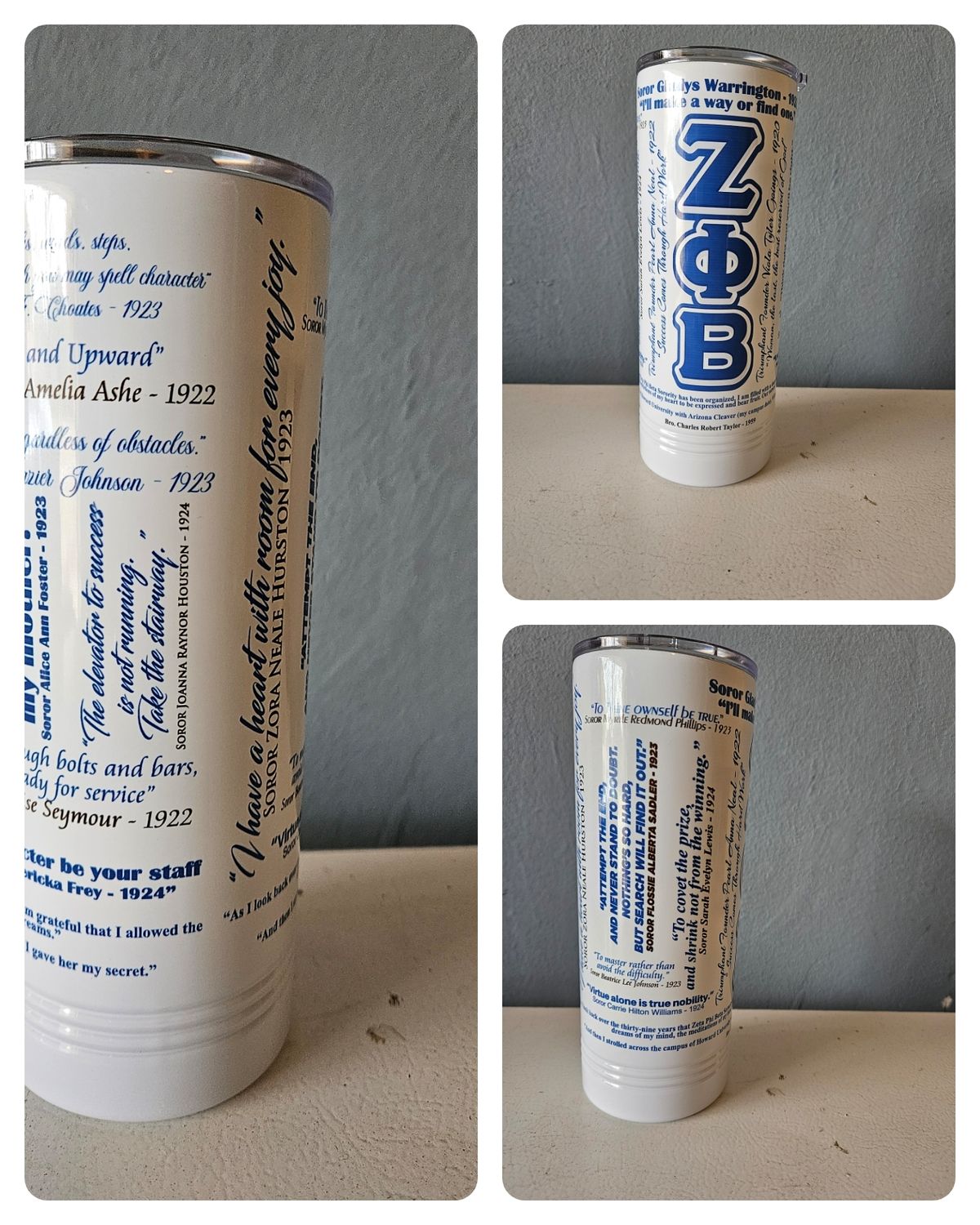 Zeta Quotes Tumbler