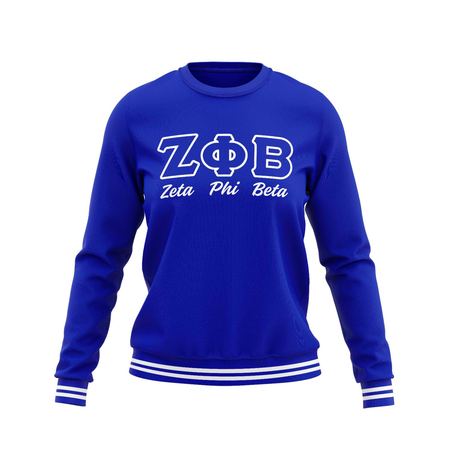 (Royal Blue) Zeta Phi Beta Chenile
