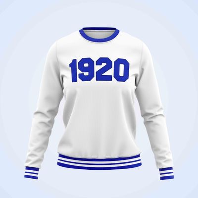 (White) Zeta Phi Beta Chenille