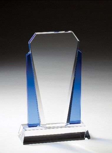Small Crystal w/Blue Pillars  4.5” X 7”