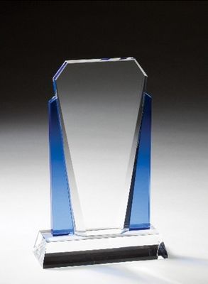 Small Crystal w/Blue Pillars  4.5” X 7”