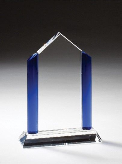 Large Crystal Blue Pillars  6” X 9”
