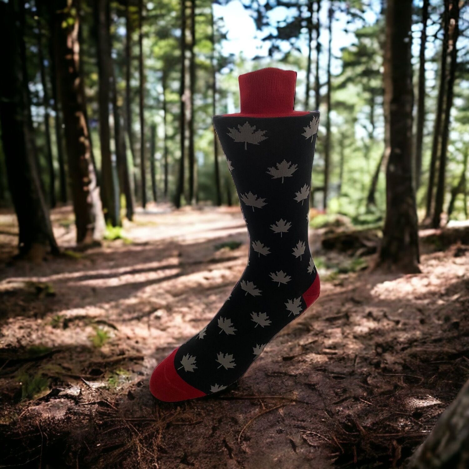 The Maple Leaf Sock - Grey