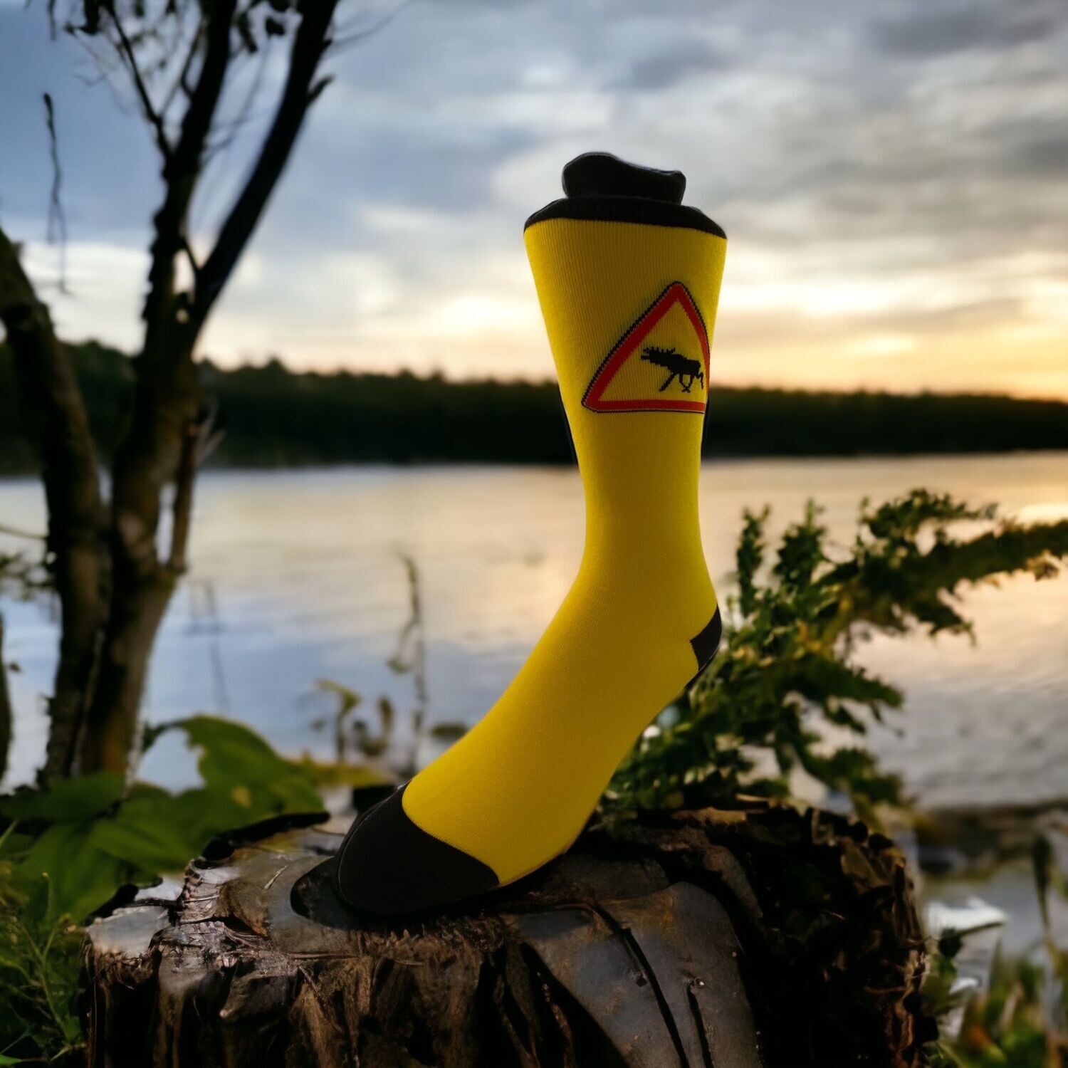 The Moose Crossing Sock