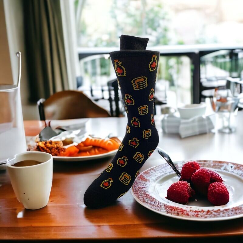 The Pancakes and Maple Syrup Sock