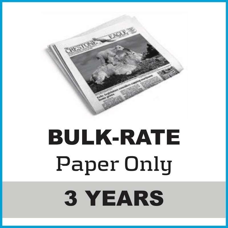 Crestone Eagle News -  3 Year Paper Subscription
