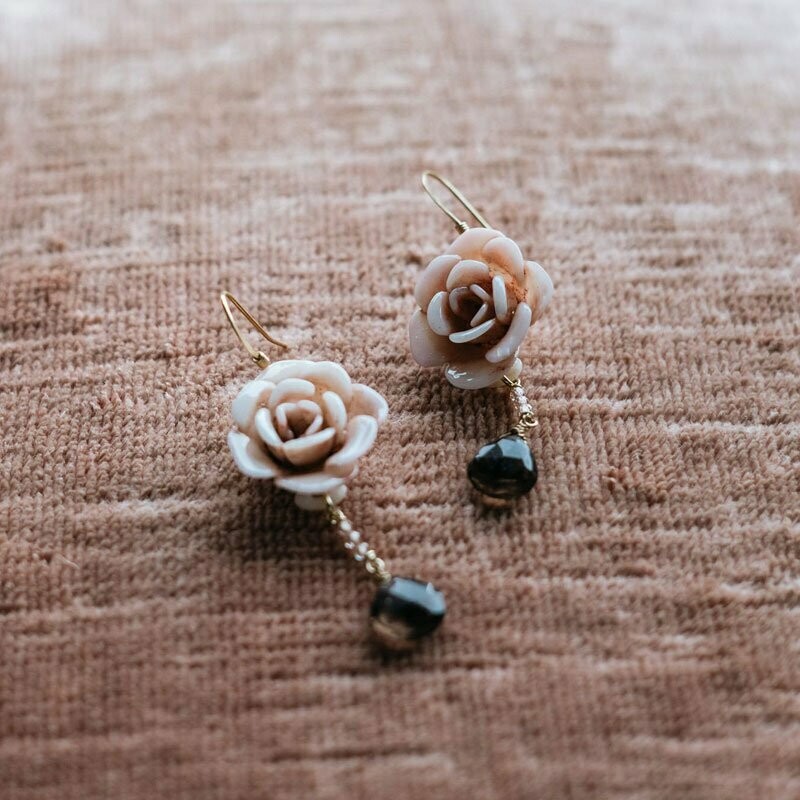 Orecchini con Rosa