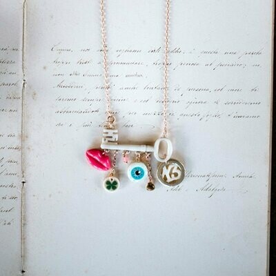 Collana con Chiave e Charms