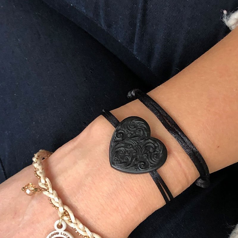 Bracciali con Cuore lavorato
