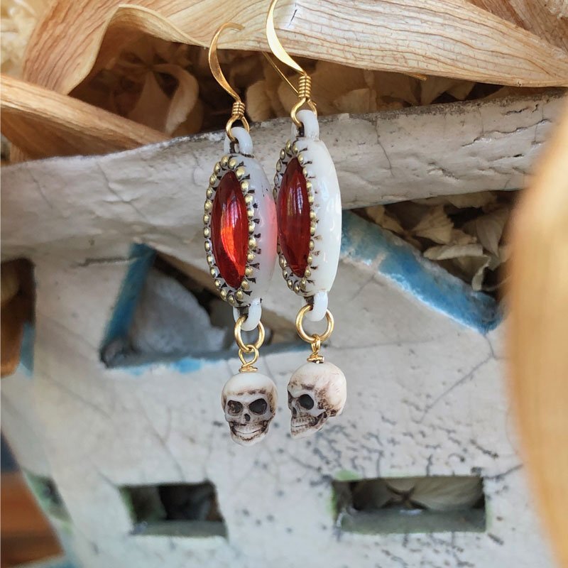 Orecchini Shine con Teschietto